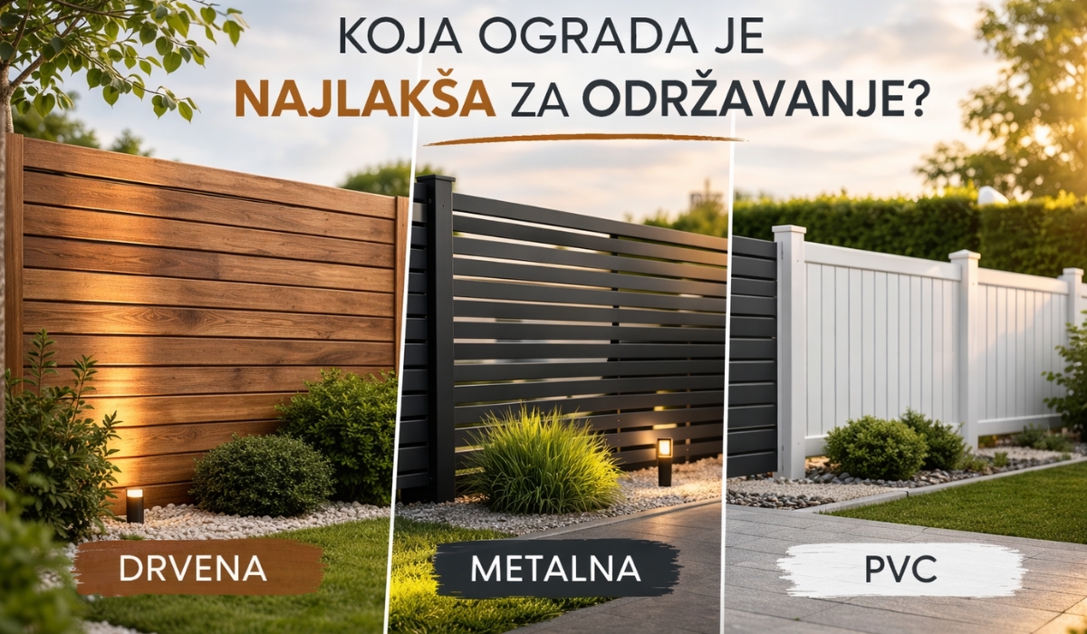 Drvena, metalna ili PVC ograda Vodič koja ograda je najlakša za održavanje